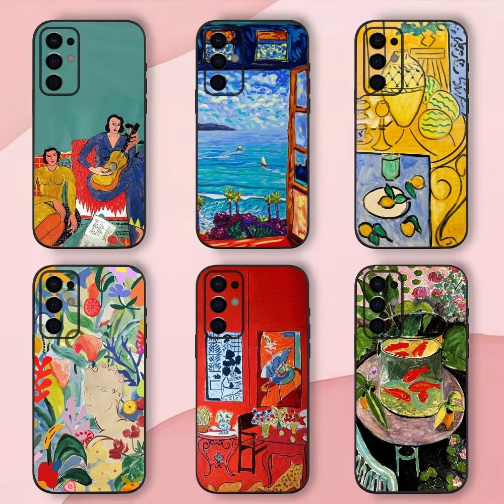 Henri Matisse Art Painting Phone Case For Samsung S24,S21,S22,S23,S30,Ultra,S20,Plus,Fe,Lite,Note,10,9,5G Black Soft Shell