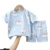 T-Shirts Bequeme Shorts Polyester Lässig Tägliche Kleidung Für Mädchen Set Baby Sommer Outfits Cartoon Jungen Kurzarm