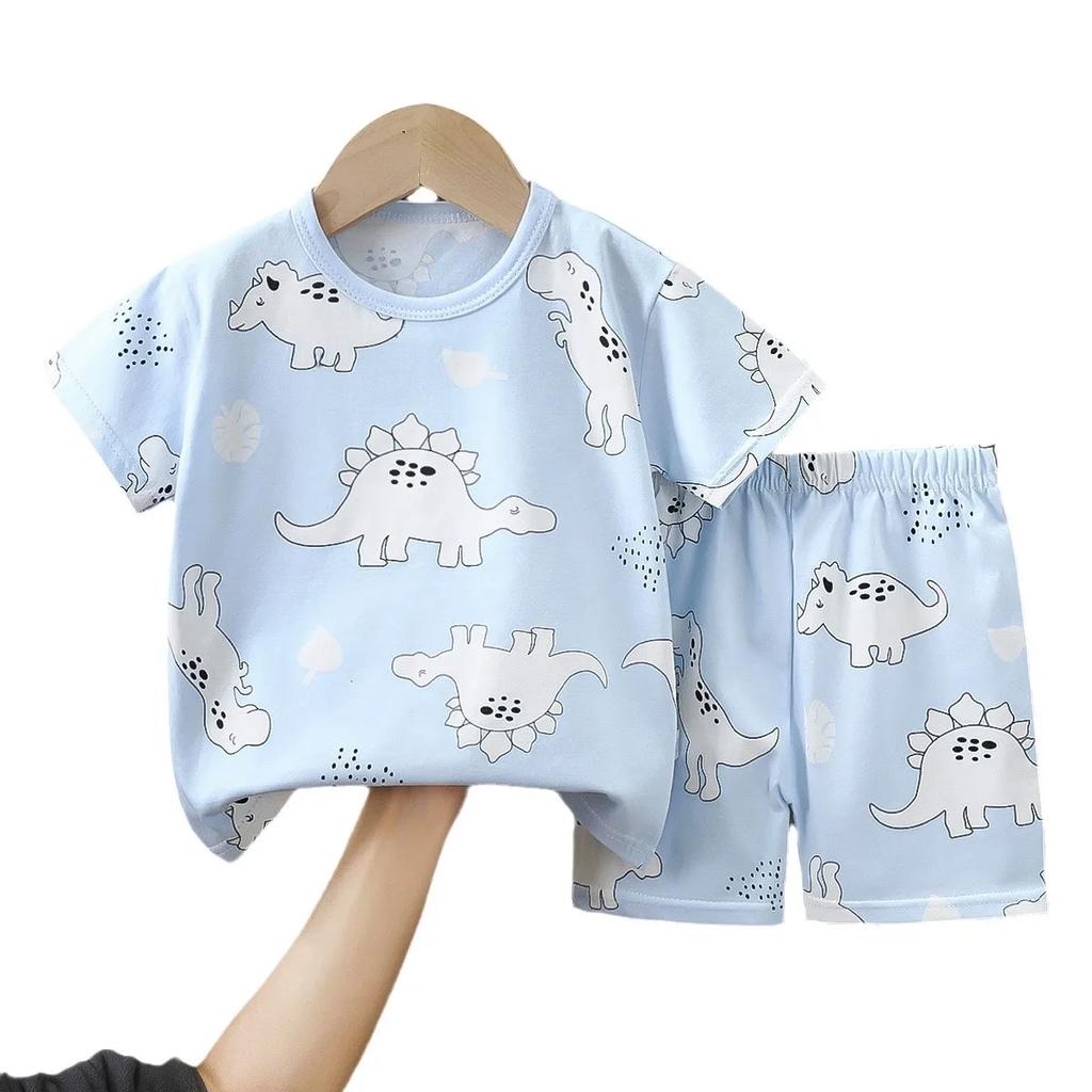 T-Shirts Bequeme Shorts Polyester Lässig Tägliche Kleidung Für Mädchen Set Baby Sommer Outfits Cartoon Jungen Kurzarm
