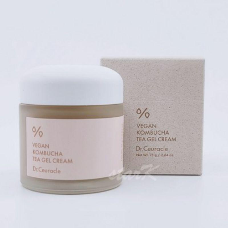 Dr. Ceuracle Vegan Kombucha Tea Gel Cream 75g | Lightweight Hydrating Gel Cream for Glowing Skin | K-Beauty Moisturizer