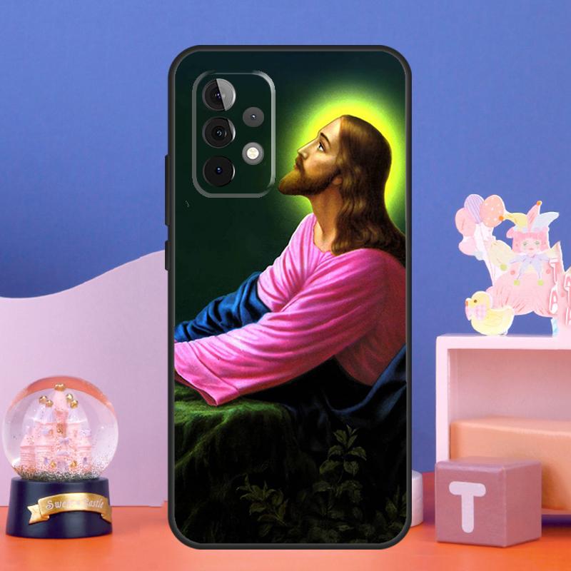 Jesus Case For Samsung Galaxy A14 A24 A34 A54 A15 A25 A12 A22 A32 A52 A51 A71 A13 A33 A53 Cover