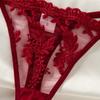 2025 New Sexy Ultra-Thin Lingerie Slip Dress with T-Pants, Transparent Mesh, Wheat Ear Embroidery Flirtatious Pajamas