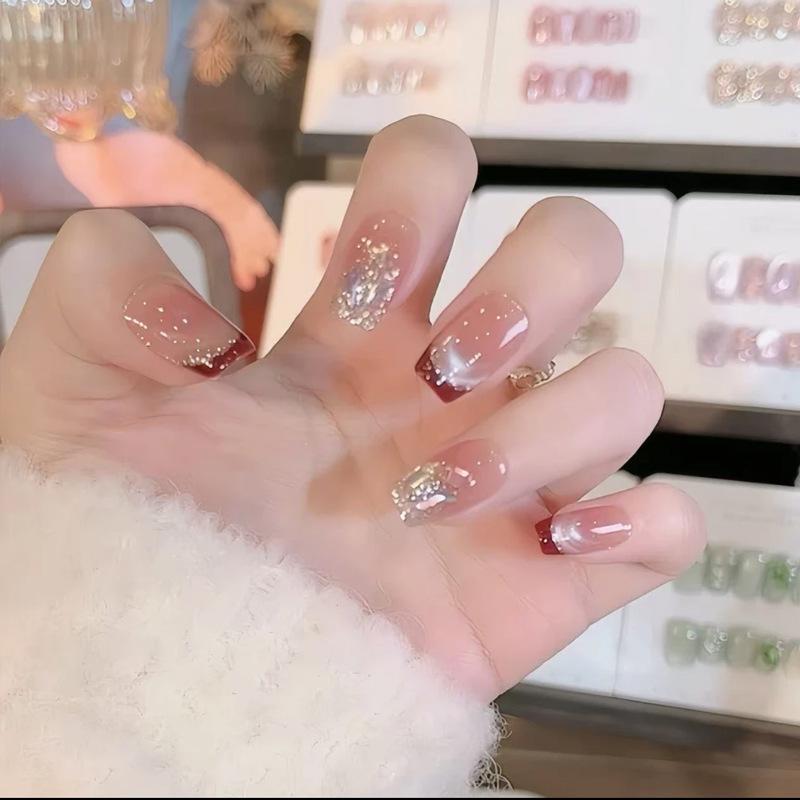 

Осенне-зимние наклейки для ногтей из красного бархата KT Cat: Милые, носибельные, ногти «кошачий глаз» и новогодние отбеливающие накладные ногти