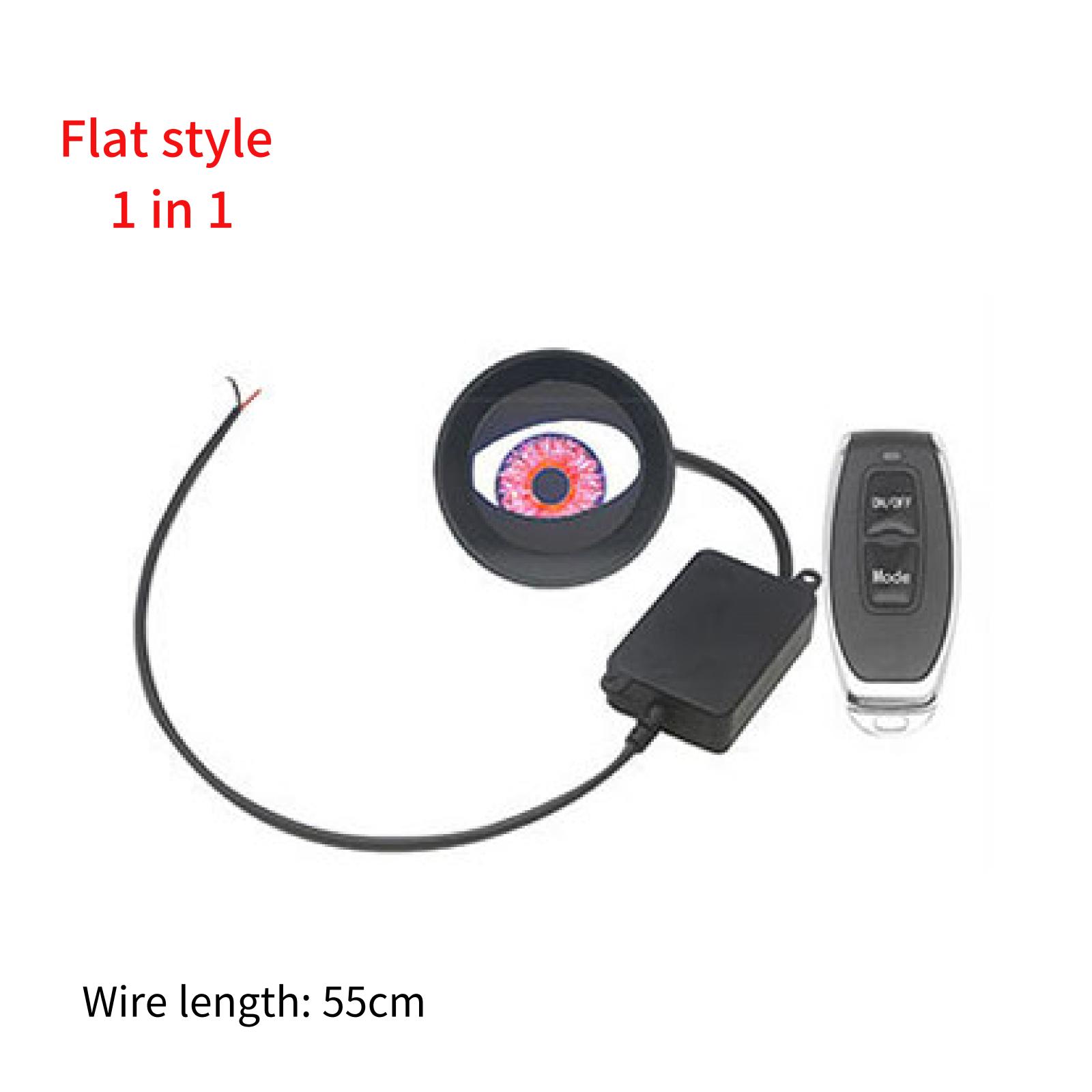 

2/1in1 Car Demon Eye Red Eye Dynamic 3 Inch Devil Eyes Lens Lights For 12v Retrofit Kit Flat Headlight Assembly Auto Accessories