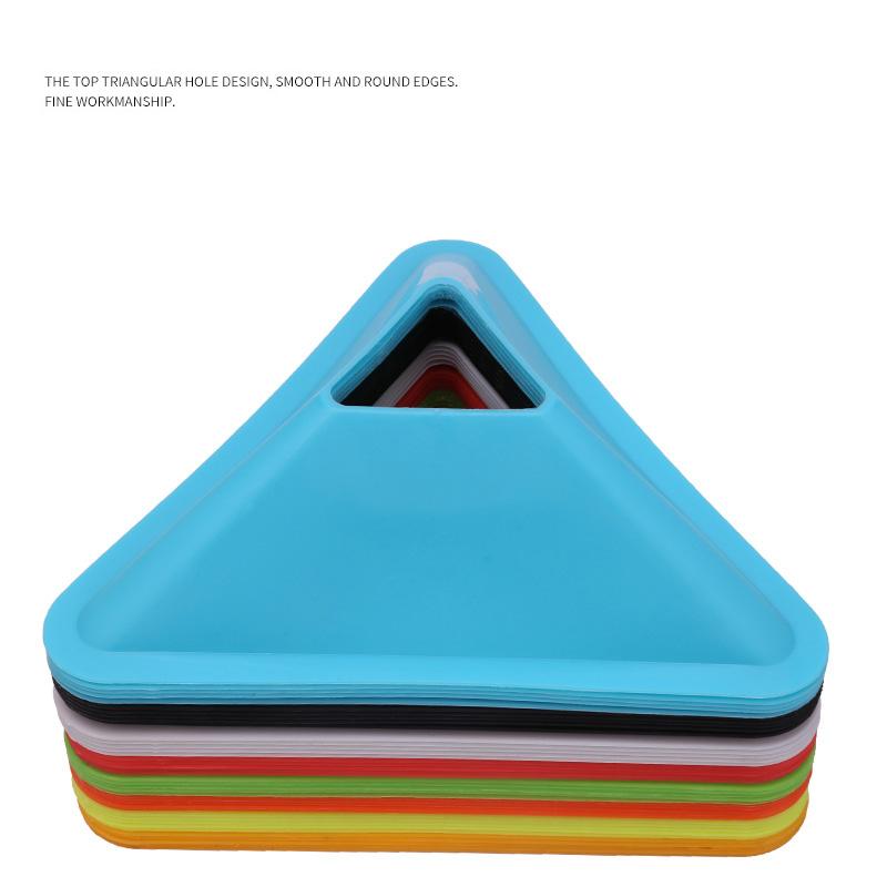 10/70 Pcs Triangle Football Training Cones Soccer Ball Practice Field Marking Sports Agility Training Discs Football Equipment