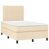 VidaXL Slat Bed Base with Mattress and LED, Upholstered Bed, Double Bed, Adult Bedroom Interior Bed, 3135026