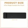 PATIKIL Pen Sleeve PU Leather Pen Single Fountain Pouch Protective Cover Holder for Office Ballpoint Black 7-inch Case, 8-Piece Pouch, Pens,