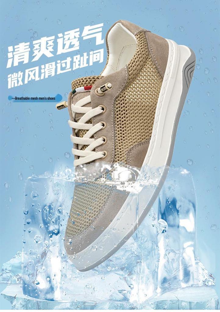 Spring/Summer Men's Mesh Lace-up Breathable Casual Shoes