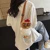 Cartoon cuckoo chicken plush doll messenger bag cartoon creative commuter bag migrant worker large capacity cute diagonal span bag