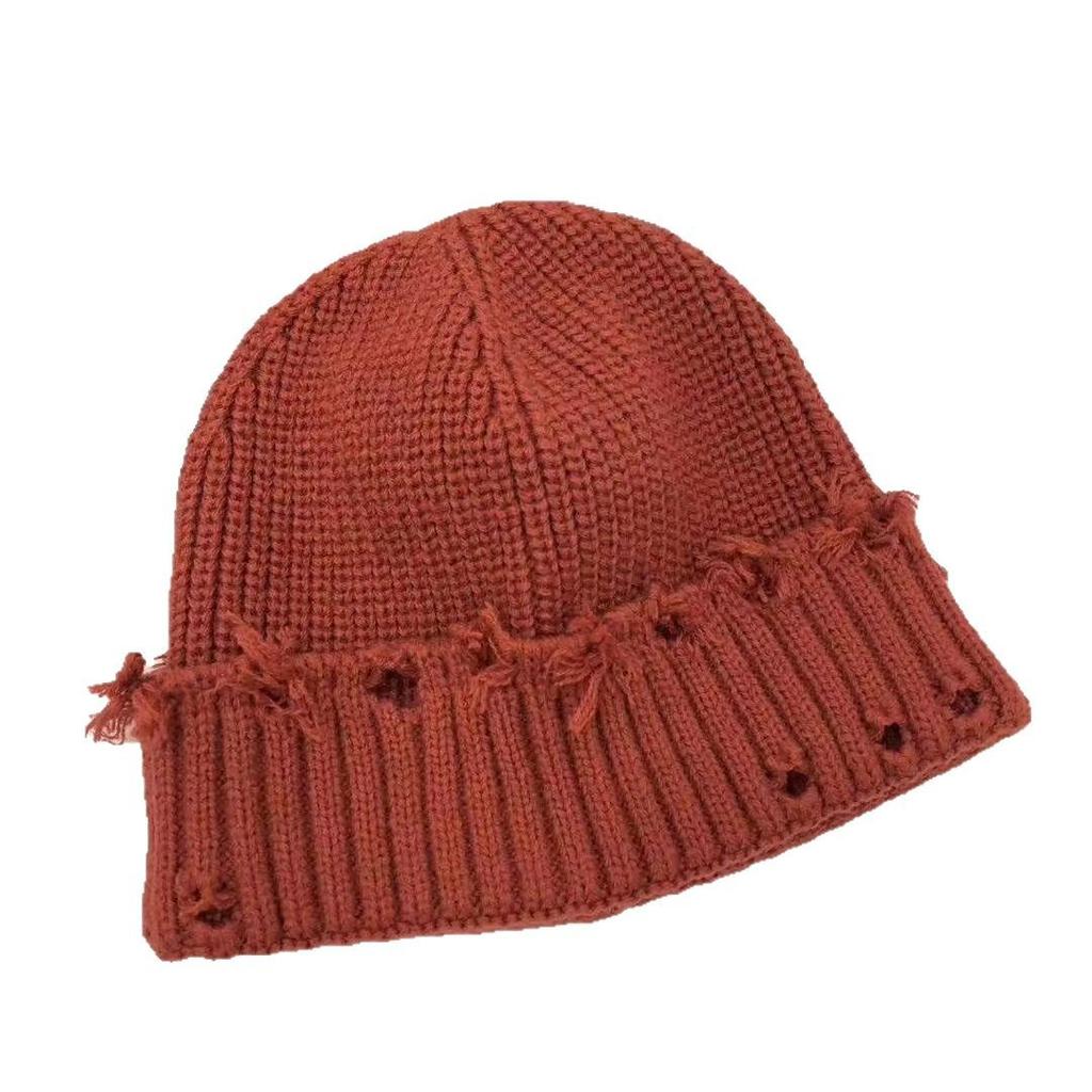 Knitted Winter Warm Hat Solid Color Breathable Cap Outdoor Commuter Fashion Gift