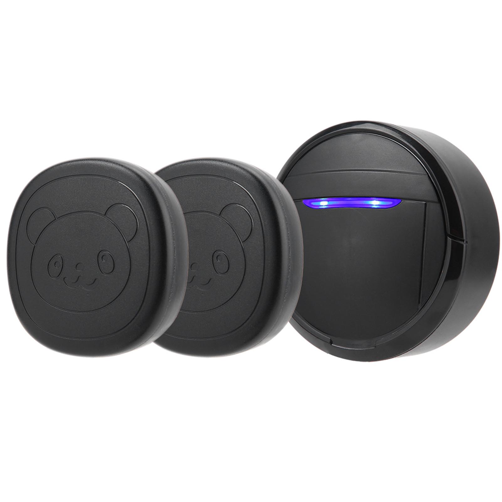 

Wireless Waterproof Touch Button Dog Door Bell SOS Caller 2 Transmitters 1 Receiver