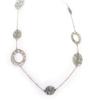 Altesse [K6010] - Silver 'Flora' Steel Long Necklace