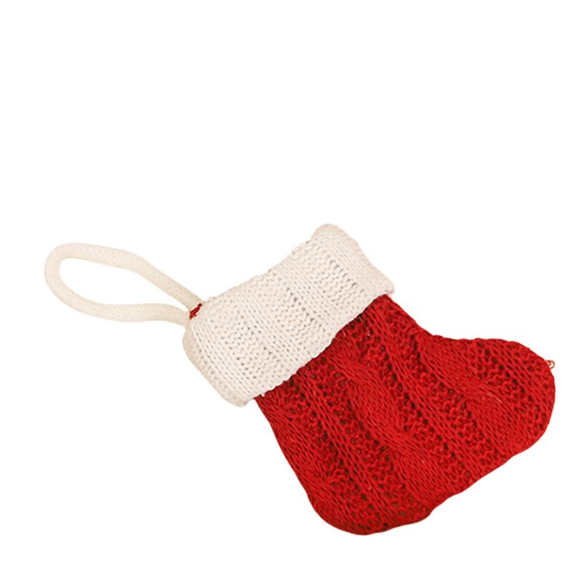 7er Weihnachtsstrumpf-Set für Baumhänge-Dekorationen Indoor-Feiertagsornament-Anhänger Mehrfachverwendbare festliche Dekoration für Zuhause