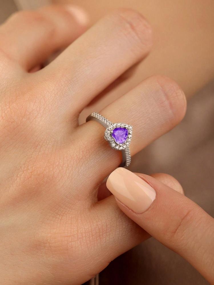 Gorgeous Zircon Shiny Love Heart Ring for Women Engagement Wedding Real 925 Silver Luxury High Quality Fine Jewelry