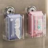 Wall Mounted Wipes Dispenser with Suction Cup Toilet Wipes Holder Large Capacity Tissue Storage Box for Kitchen Bedroom