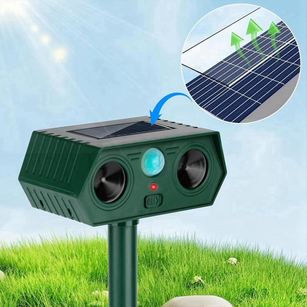 2024 Ultrasonic Animal Repellent, 1-Pack Solar Outdoor Deer Repeller