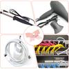 6 Pcs Cord Organizer, Leather Pink Bow Cord Keeper Cable Organizer USB Holder Reusable Multipurpose Cables Management Strap for Earphone, Phone
