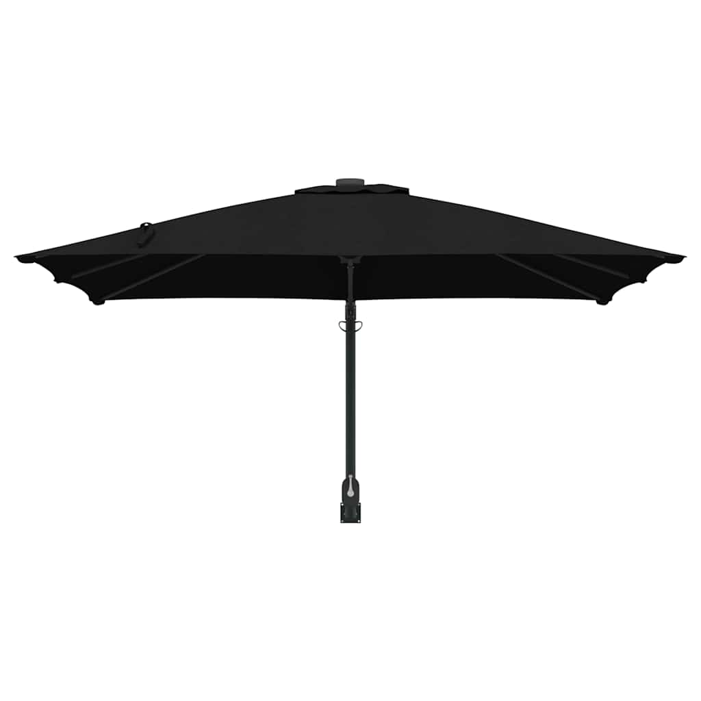 Garden Sun Umbrella Black 248.5 X 247.5 X 160 Cm