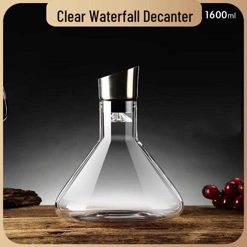 Crystal Waterfall Wine Decanter