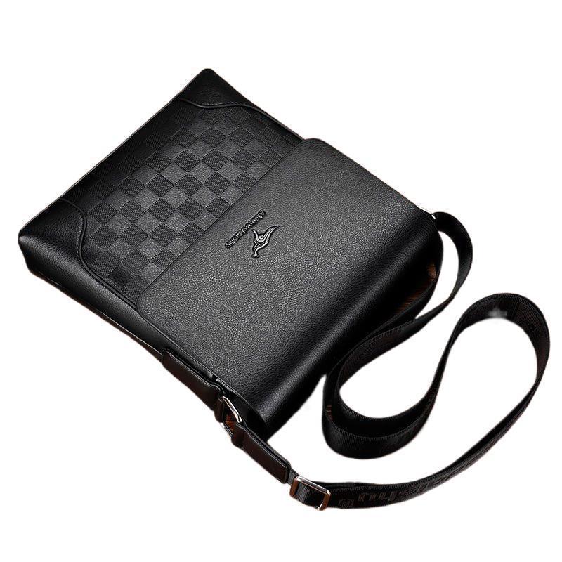 Men's High-End Vertical Crossbody Business Bag - Large Capacity Casual Messenger Briefcase