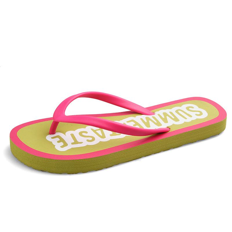 New Summer Flip-flops Women Thick-soled Outer Wear Beach Seaside Fashion Clip Toes Cool Slippers Women