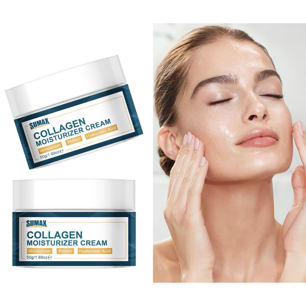 50g Collagen Moisturizing Cream Mooth Delicate Radiant and Translucent Rapid Absorption of Skin Retinol Anti Aging Serum