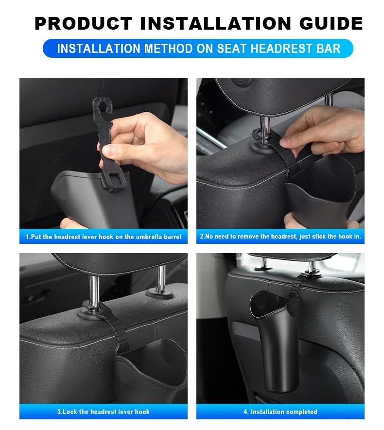 Multifunktionaler tragbarer Auto-Regenschirm-Aufbewahrungsbehälter Werkzeuge Für Mitsubishi Pajero Outlander L200 EVO Montero Lancer 9 10 EX