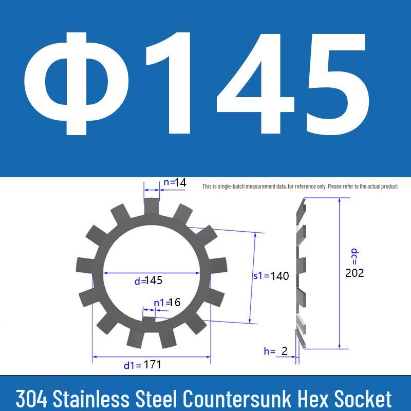 304 Stainless Steel Locking Stop Washer Nut, Round, DIN5406, In Stock