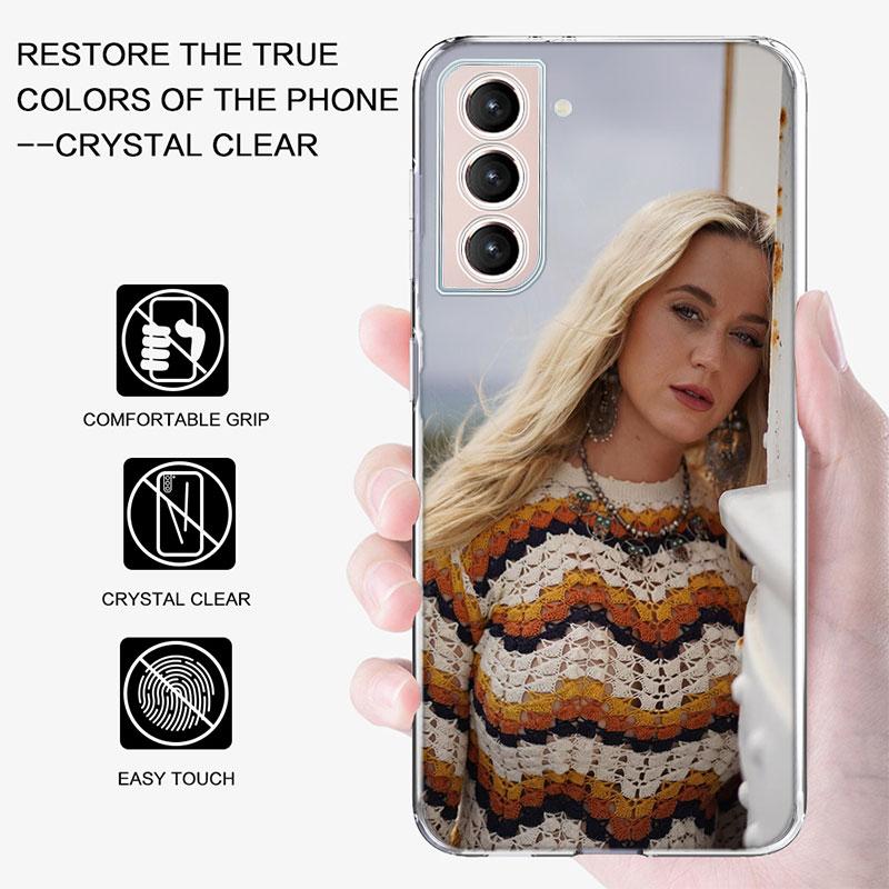 Singer K-Katy Perry Phone Case For Samsung Galaxy S25 Edge S24 S23 FE S21 S20 S10 Plus S22 S26 Ultra Cover Clear Cases TPU Capa