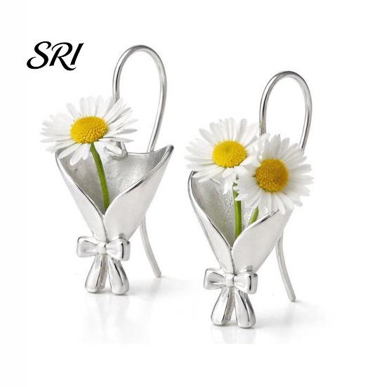 Gift for Mom Necklace DIY Bouquet Earrings Wearable Mini Vase Pendant Insert Real or Unique Flower Jewelry Dried Flowers Holder Grandma Wife