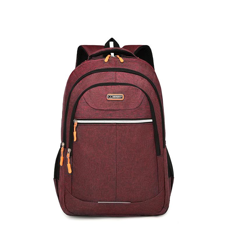 Backpack men s new high-end sense durable large-capacity backpack men s fashion travel bag durable student schoolbag красный
