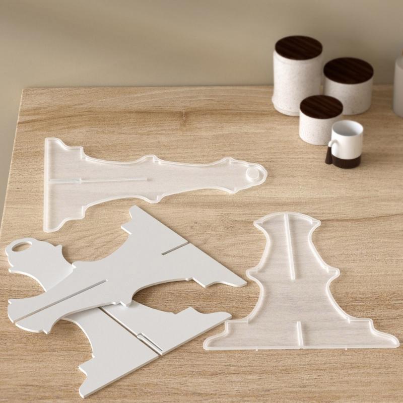 Easy to Demold Silicone Resin Mold Set 3 Tiers Epoxy Craft Cake Stand For Cupcakes Desserts Use Jewelry Making Tool