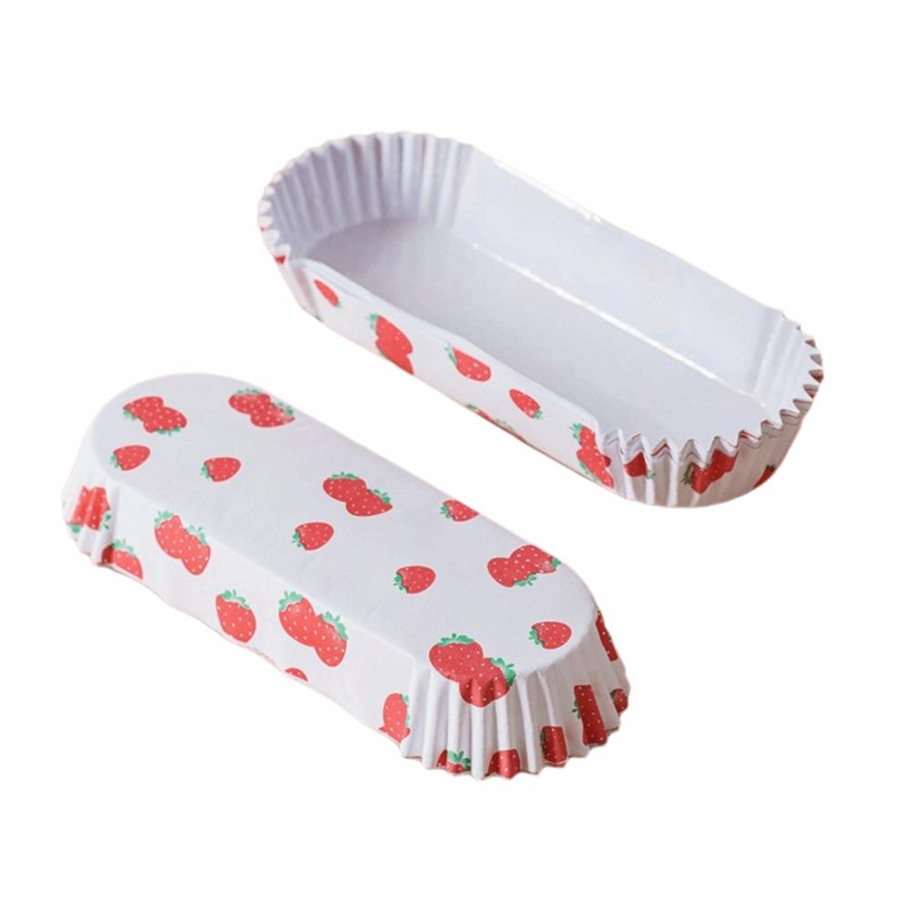 200Pcs Boat Shape Baking Cup Mold Greaseproof Bread Paper Holder Cupcake Liners Oven Safe