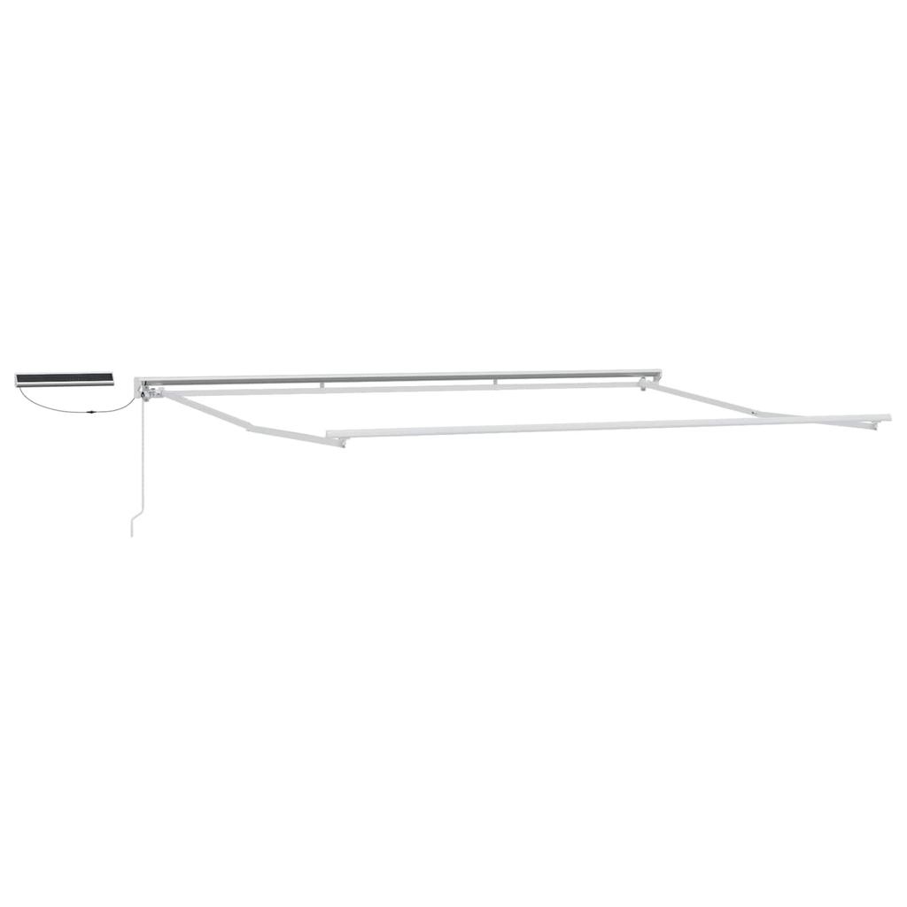 Electric Retractable Awning Yellow and White 4 X 2 M