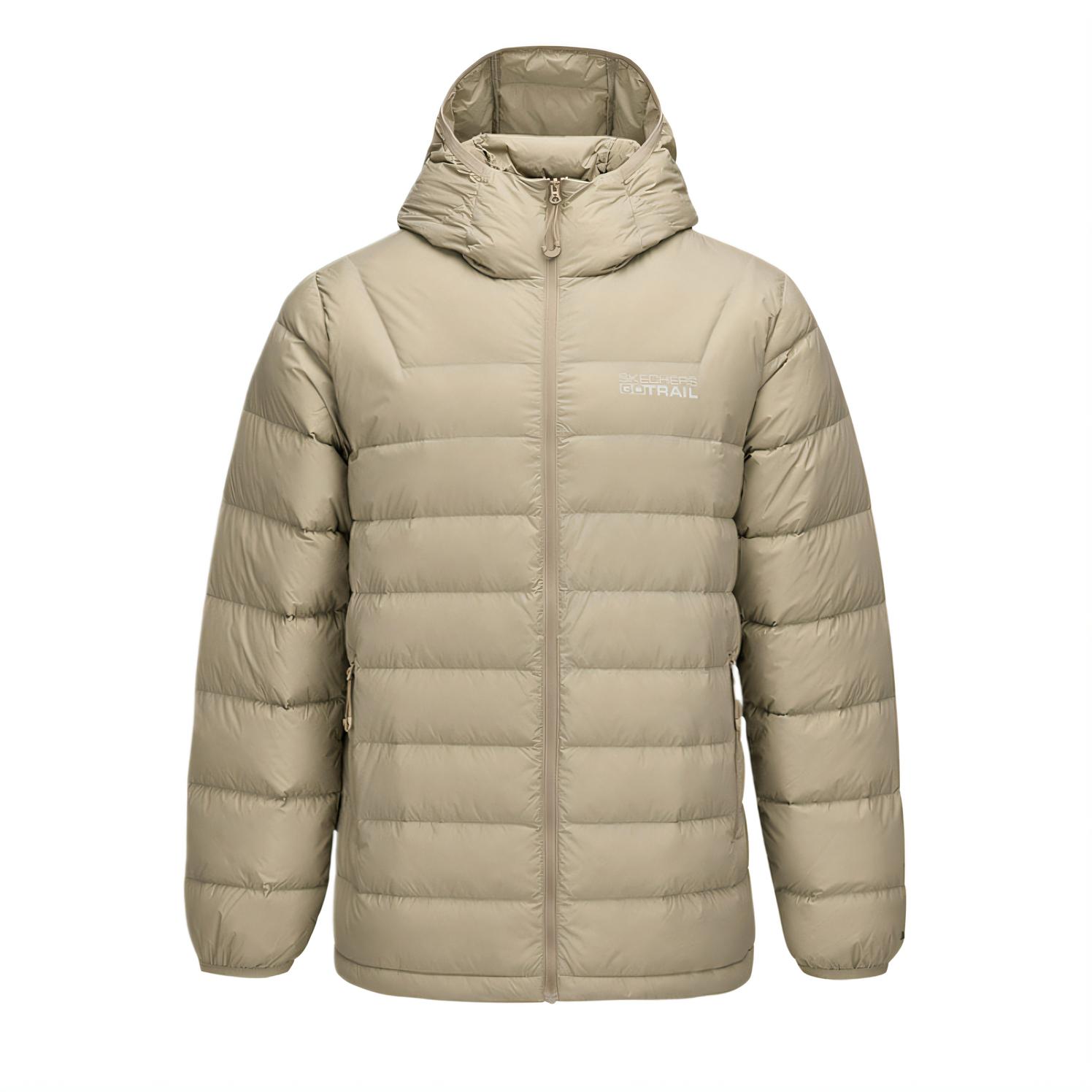 Skechers Outdoor Series Long Sleeve Hooded Solid Color Down Jacket Men Outerwear P425M168-05F0 S
