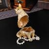 Meow Jewelry Box Metal Home Ornament Inlaid Jewelry Box Flip Dust-proof Earrings Ring Storage Box Jewelry Box