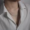 Korean Pearl Necklace: High-End Silver Clavicle Chain with Niche Design, Perfect for Light Luxury and Sweater Pendants.