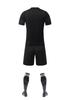 Summer Short Sleeve Jersey Set: Unisex Football Uniform for Kids & Adults, Plain Color Design