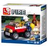 Fire Brigade Fire Truck Building Blocks Set 58 Pieces For Children