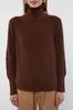 Women's Fashionable Stylish Sweater Navy Blue Collar Button Detailed Knitwear Sweater