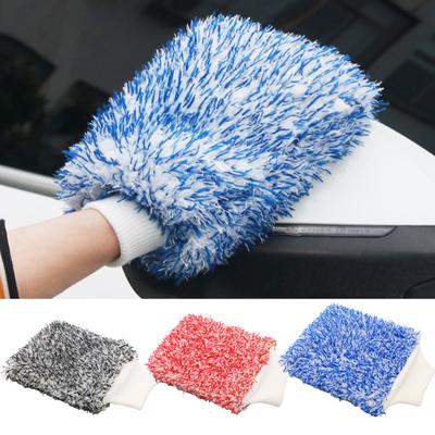 1/3Pcs Ultra-Fine Microfiber Car Wash Mitts Absorbent Microfiber Car Wash Drying Mitts Scratch & Lint-Free Cleaning Gloves for Efficient Washing