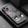 Kawaii Kuromi Anime Hülle Für Apple iPhone 11 13 15 14 Pro Max 12 Mini 7 8 Plus XR X XS 6 6S SE Mat Funda Schwarze Handyhülle