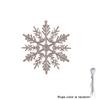 12pcs Christmas Snowflake Ornaments, Plastic Snowflake, Glitter SnowFlakes, Xmas Tree Pendant, Snowflake for Christmas Tree
