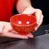 Red Ceramic Worship Bowl: Ideal for Ceremonies, Fasting, Weddings, Housewarmings, Temple Offerings, and Celebrations