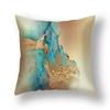 45x45cm Nordic Ins Abstract Gold Blue Marble Print Cushion Cover Sofa Office Seat Lumbar Pillow Cover Home Decoration