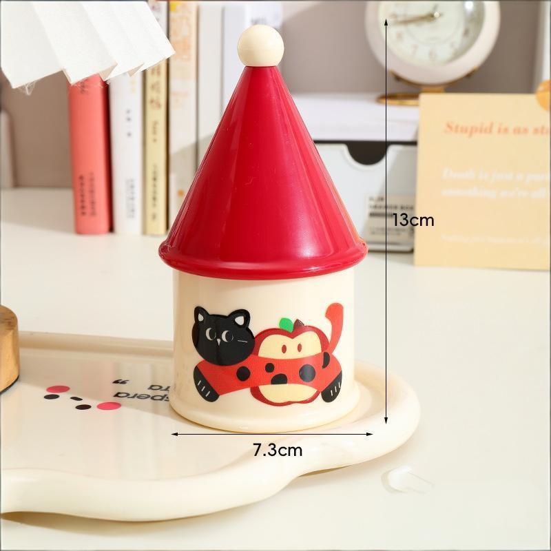 

Toothpick Box Cotton Swab Plastic Toothpick Holder Cotton Pad Box Storage Box Household Cute Portable Dental Floss Cotton Swab