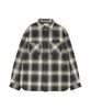 AVIREX OMBRE CHECK SHIRT Women's F Size 410 Charcoal 783-6120602