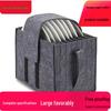 Portable Felt Picnic & Camping Tableware Storage Bag, Multi-layered Design for Easy Organization