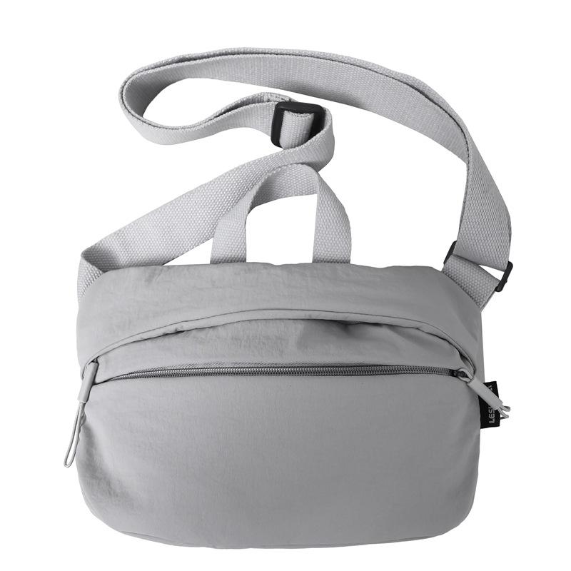 

Новая стильная простая универсальная женская сумка-мессенджер для путешествий, отдыха, спорта, велоспорта, нагрудная сумка, маленькая сумка в студенческом стиле серый