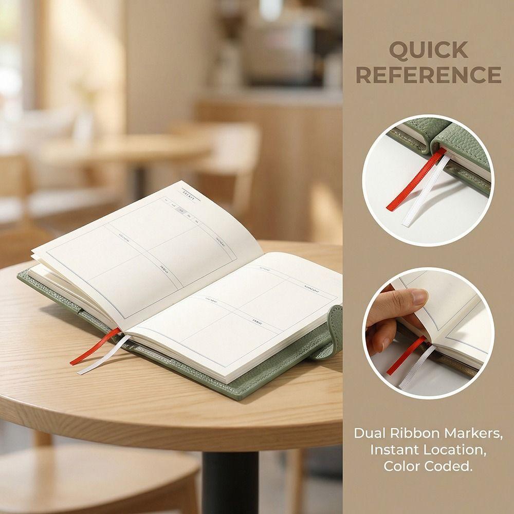 Thickened Subject Notebook Exquisite Business Meeting Record Book Diary Work Notepad Office